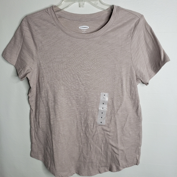 Old Navy Everywear Tee Short Sleeve Pale Pink Women's Size Small T-Shirt NWOT - Picture 1 of 8